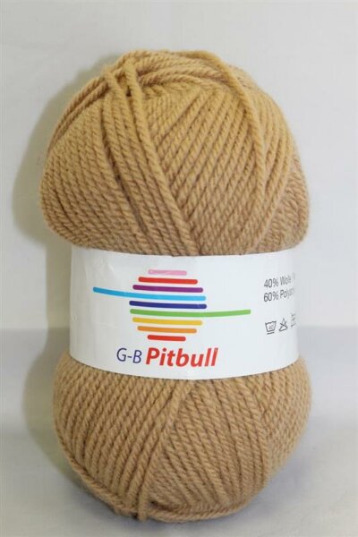 Wolle Pitbull camel 60% Polyacryl+40% Wolle 100g 176m Farbe 22