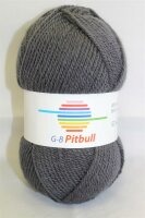 Wolle Pitbull dunkelgrau 60% Polyacryl+40% Wolle 100g...