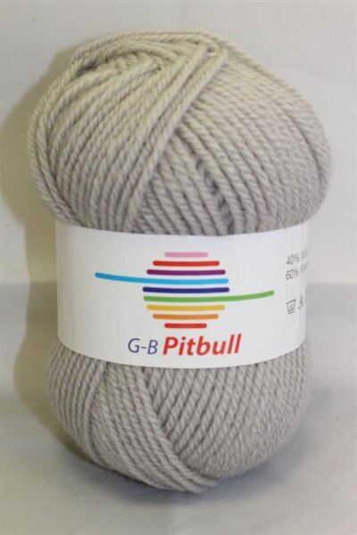 Wolle Pitbull hellgrau Farbe 8