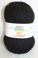 Wolle Pitbull schwarz 60% Polyacryl+40% Wolle 100g 176m...