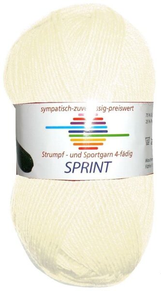 Wolle Sprint natur 75% Schurwolle Superwash+25% Polyamid 50g 210m, Farbe 268