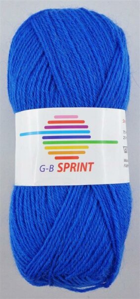 Wolle Sprint stahlblau 75% Schurwolle Superwash+25% Polyamid 50g 210m, Farbe 280