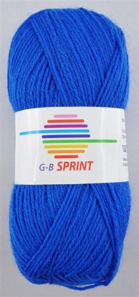 Wolle Sprint stahlblau Farbe 280