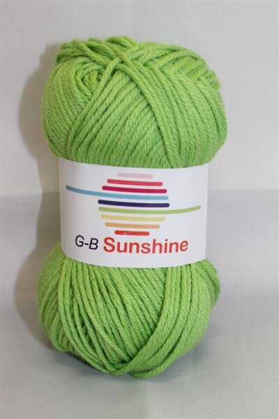 Wolle Sunshine maigrün Farbe 3