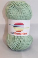 Wolle Sunshine mintgrün 50% Polyacryl+50% Baumwolle...