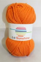 Wolle Sunshine orange 50% Polyacryl+50% Baumwolle 50g...