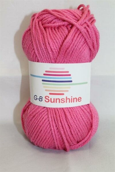 Wolle Sunshine pink 50% Polyacryl+50% Baumwolle 50g 101m, Farbe 18