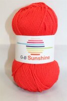 Wolle Sunshine rot 50% Polyacryl+50% Baumwolle 50g 101m,...