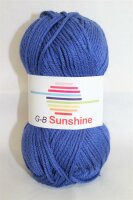 Wolle Sunshine royalblau 50% Polyacryl+50% Baumwolle 50g...