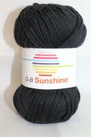 Wolle Sunshine schwarz 50% Polyacryl+50% Baumwolle 50g...