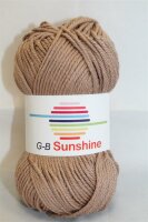 Wolle Sunshine taupe 50% Polyacryl+50% Baumwolle 50g...