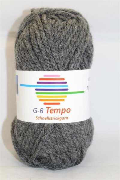 Wolle Tempo anthrazit Farbe 08