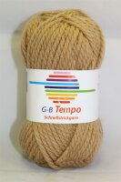 Wolle Tempo beige 100% Polyacryl 50g 52m Farbe 19