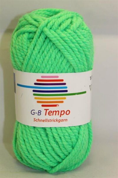 Wolle Tempo neongrün Farbe 15