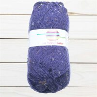 Wolle Tweed-Color lila 86% Polyacryl+10% Wolle+4% Viscose...