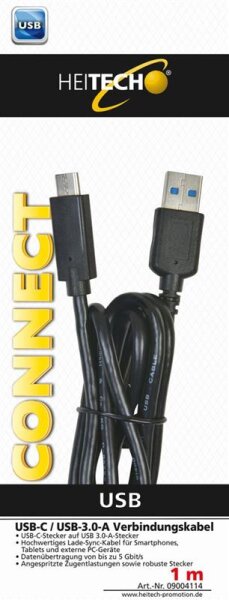 USB-CT / USB-A Verbindungskabel 1m