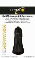Kfz-USB-Ladegerät 2fach 20W