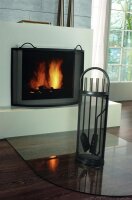 Funkenschutzgitter Eisen grau81,5x61,5cm