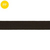 PP-Gurtband 25mm, schwarz // Meterware