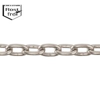 Rundstahlkette 6mm Form A, rostfei