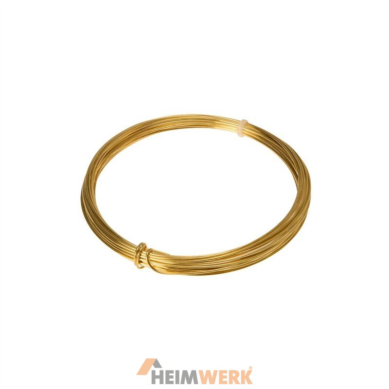 Wzqwzj Messingdraht 1,2mm - 5000mm Lange, Leicht Zu Biegen Für Bastelprojekte