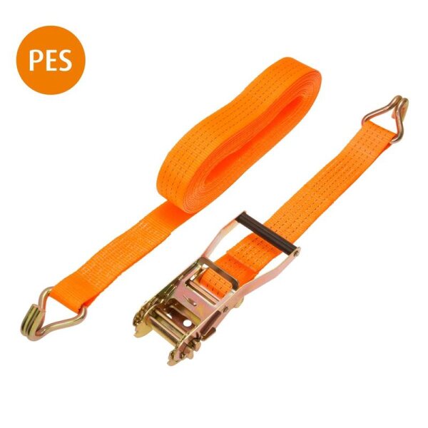 Spanngurt 50mmx12m, 2-tlg. mit Ratsche und 2 Spitzhaken