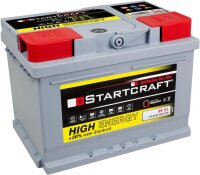Starterbatterie 12V/65Ah 580A 242x175x175mm High Energy HE65