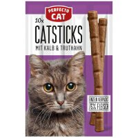 Perfecto Cat Katzensticks 10er mit Kalb/Truthahn 50g