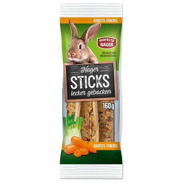 Perfecto Nager Sticks mit Karotte-Fenchel 160g