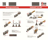 Schließzylinder Gera Variant K5-WS Knaufzylinder; 6 stiftiges Wendeschlüsselsytem