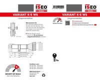 Schließzylinder Gera Variant K5-WS Knaufzylinder mit 5 Wendeschlüssel