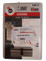 Profilzylinder Gera 6500 MC5 40-40 5 Wendeschlüssel,...