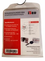 Schließzylinder R50 40-50, 5 Wendeschlüssel...