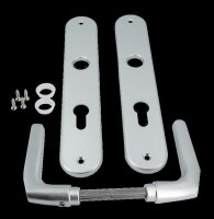 Zimmertür-Langschildgarnitur LS 72Dr. Profilzylinder...