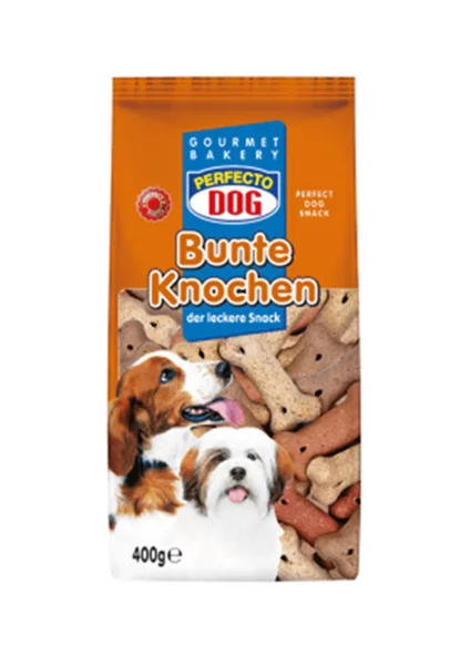 Perfecto Dog bunte Knochen 400g