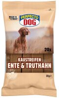 Perfecto Dog Streifen Ente/Truthahn 20er 200g
