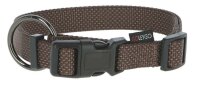 Set GoLeyGo Flat,Halsband+Leine 20mmX40-65cm,2cmX1,4-2m braun