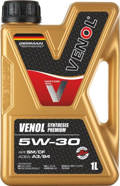 VENOL SYNTHESIS PREMIUM 5W-30 SM/CF 1 Liter