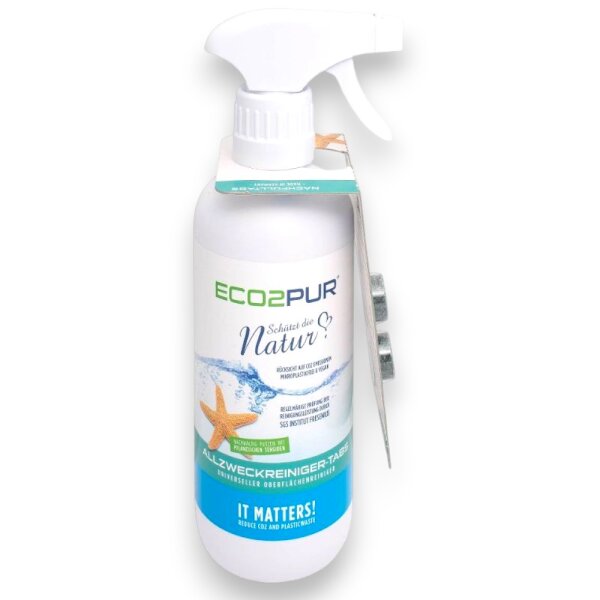ECO2 PUR Allzweckreiniger Flasche 500ml + 2 Nachfüll-Tabs