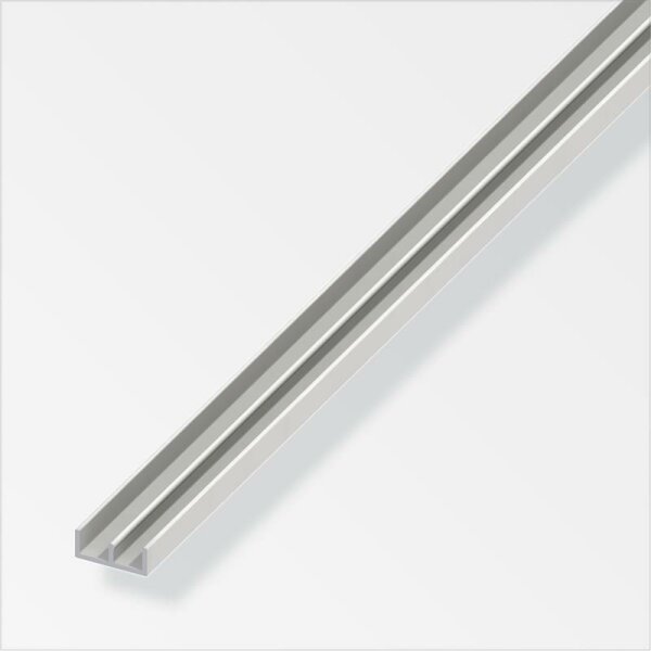 Doppel-U-Profil UU 6x18x6 Innen 6 PVC weiss 1m