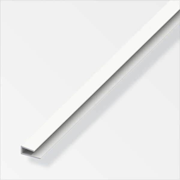 Einfass-Profil 3,5mm PVC weiss 1m