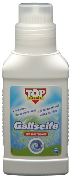 Top Cleaner Gallseife mit Bürstenkopf 250ml
