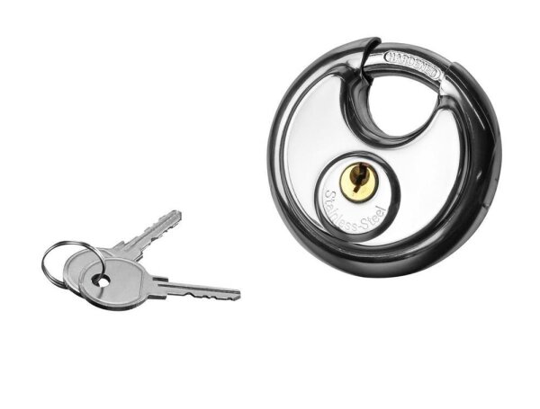 Schloss mit 2 Schlüsseln, 70mm LAS