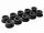 Rundknopf 10er PVC schwarz für Seilstärke 6-8mm LAS