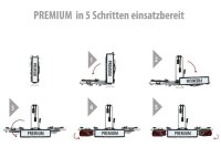 Fahrradträger PREMIUM  E-BIKE TRÄGER HECK  FÜR ANHÄNGEKUPPLUNG AHK FÜR 2 RÄDER