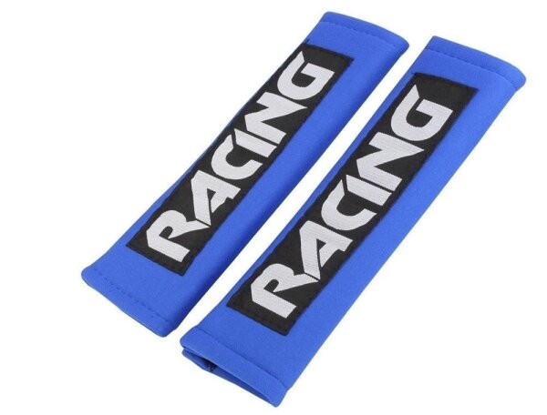 Gurtpolster Racing, blau, 2 Stück im Set EUFAB