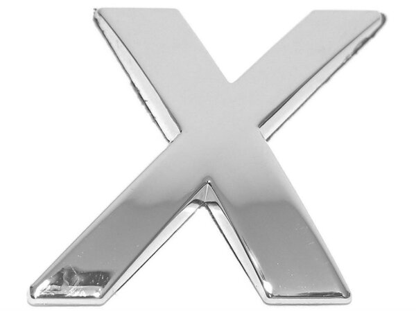 3D Car-Logo, Großbuchstabe X EUFAB