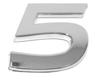 3D Car-Logo, Zahl 5 EUFAB