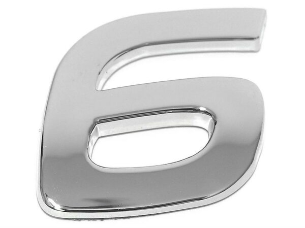 3D Car-Logo, Zahl 6 EUFAB