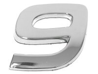 3D Car-Logo, Zahl 9 EUFAB